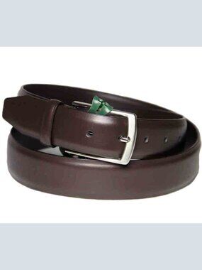 DENTS England Brown Leather Dress Belt Men's Size 38